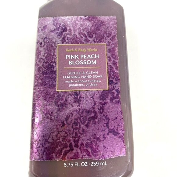 Bath & Body Works Pink Peach Blossom Foaming Hand Soaps Fruity Set Of 2 - Picture 4 of 6